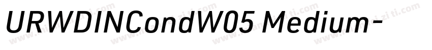 URWDINCondW05 Medium字体转换